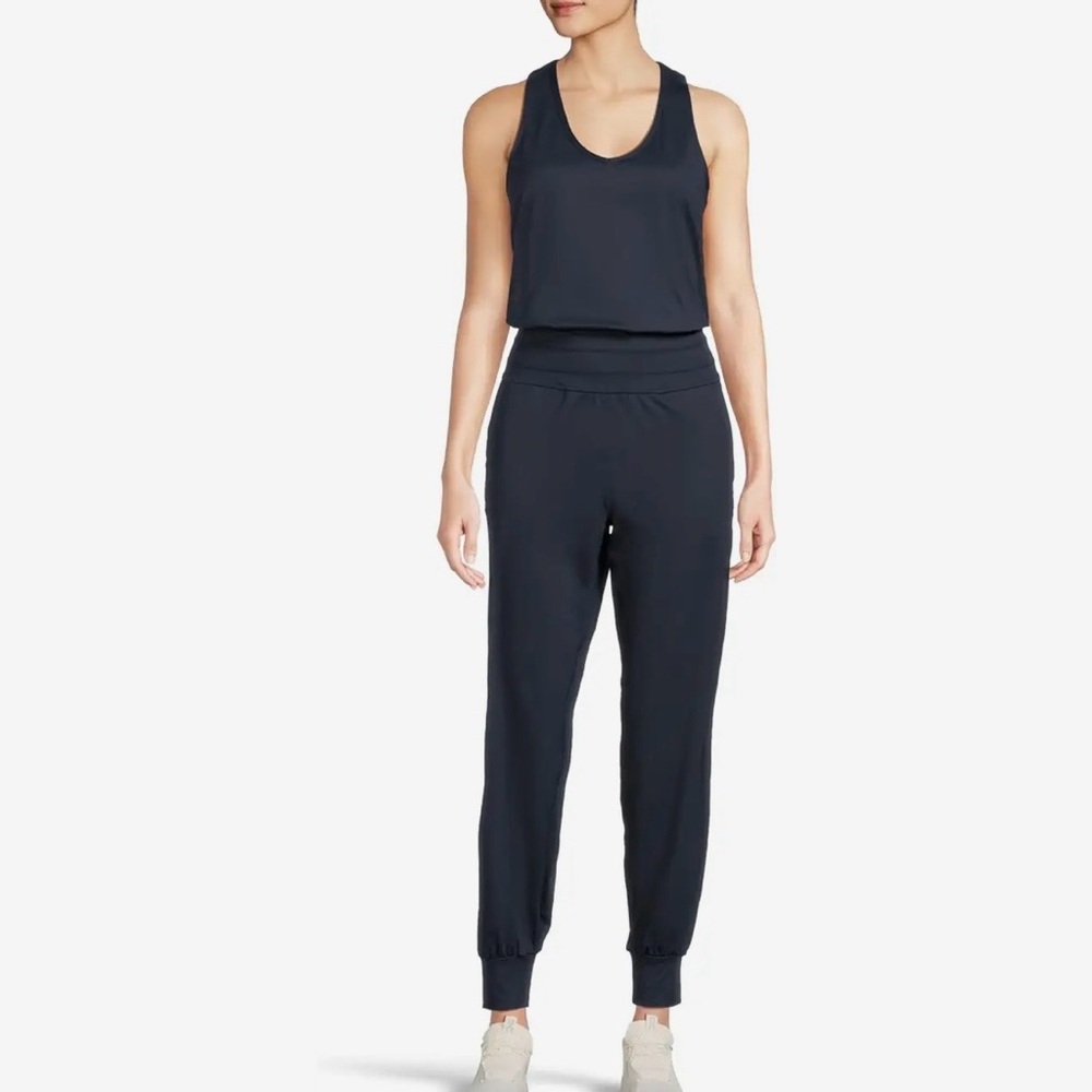 Sweaty Betty Gaia Navy Blue Yoga Jumpsuit Women's Sz Small NWT